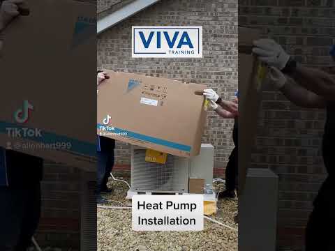 Daikin Heat Pump Installation Today ASHP #VivaTraining #tiktok