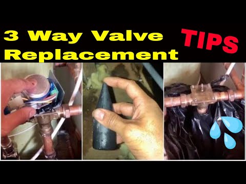 How to replace a three way motorised valve - Plumbers Videos - Plumbing Tips.