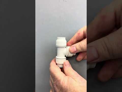 How To Plumb. Installing a Speedfit John Guest tee into copper pipe. DIY Plumbing