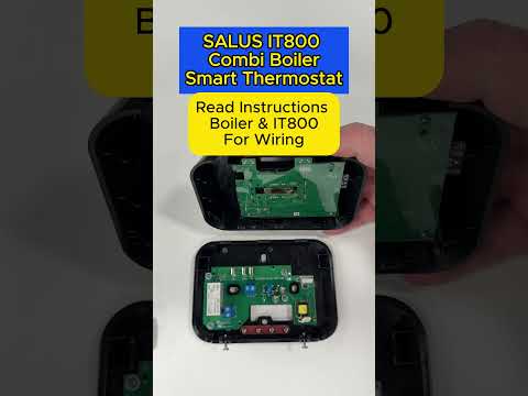 Combi Boiler Smart Thermostat SALUS IT800 IT800WIFI how to control your gas boiler from your phone.