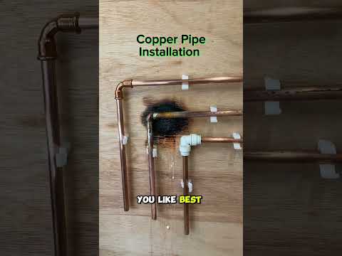 copper pipe installation solder pushfit speedfit