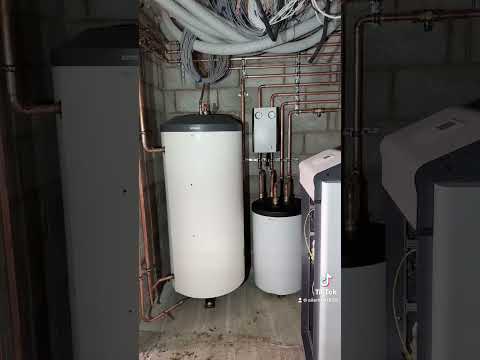 Ground source, heat, pump, renewable energy ￼#tiktok #plumbing #heatpump