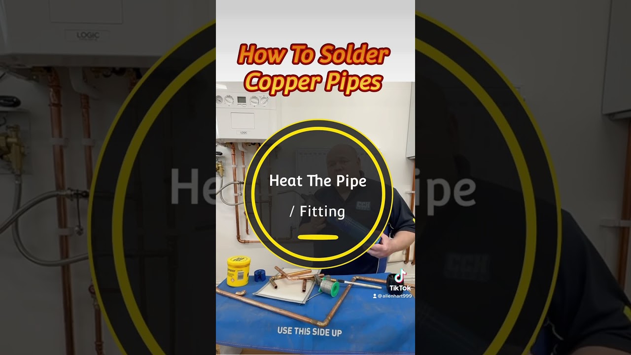 How To Solder Copper Pipes #plumber #plumbing